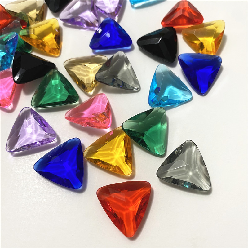 Game Token Counter - 10Pcs Acrylic Plastic 23mm Clear Triangle