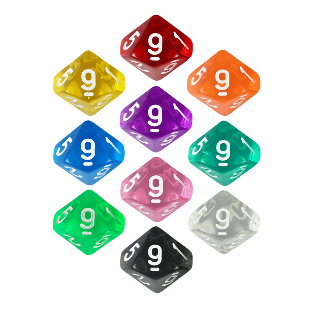 Board Game D10 Dice 10pcs Digi - Board Game Land review and price