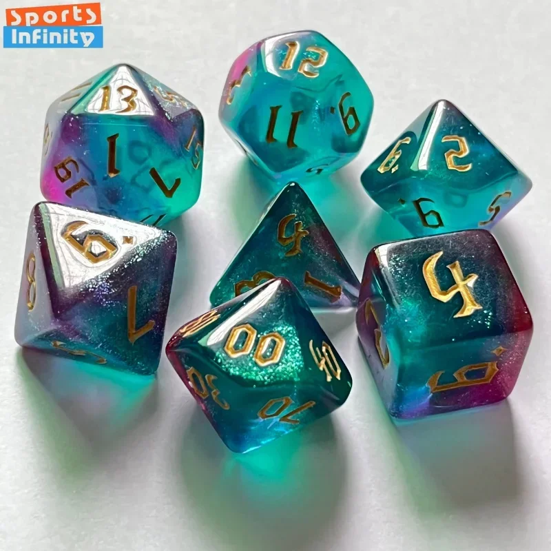 7 Pcs of New Double Colors Dic - Board Game Land review and price