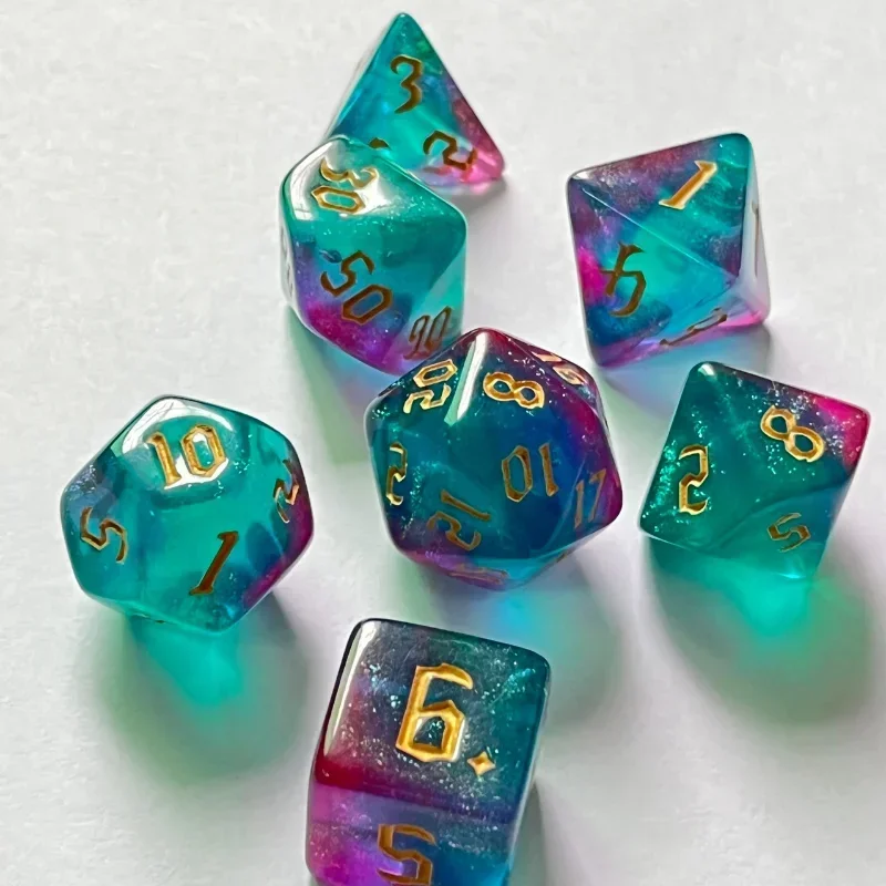 7 Pcs of New Double Colors Dic - Board Game Land review and price