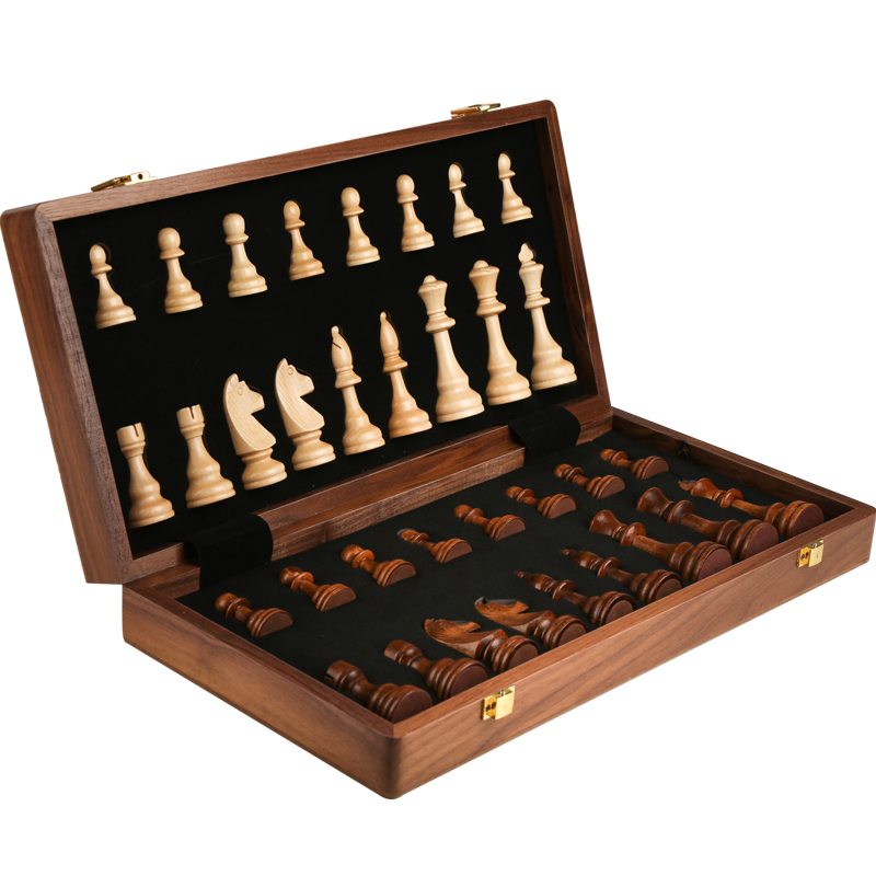 Chess Set Top Grade Wooden Fol - Board Game Yearbook review and price