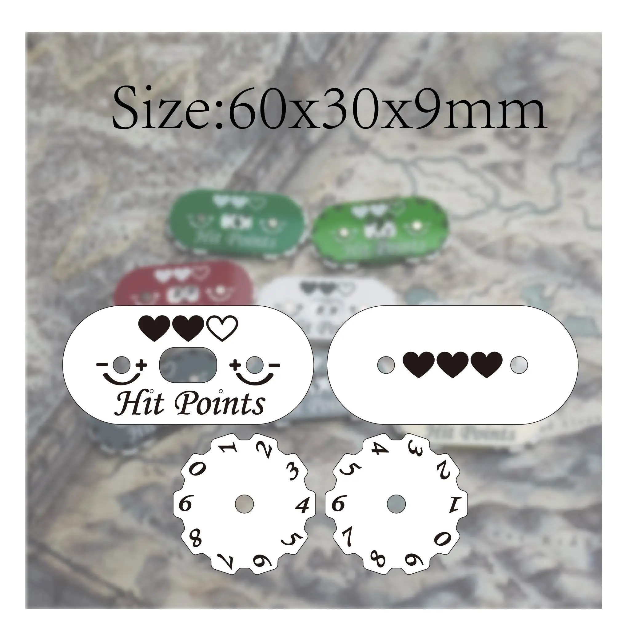 Premium 60x30mm Tracker for He - Game Token Counter review and price