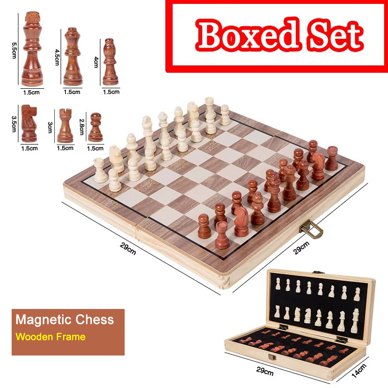 Magnetic Wooden Folding Chess  - Board Game Yearbook review and price