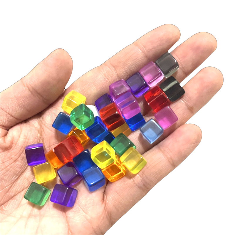 100pcs/set 8mm Clear Cube Dice - Board Game Hegemony review and price