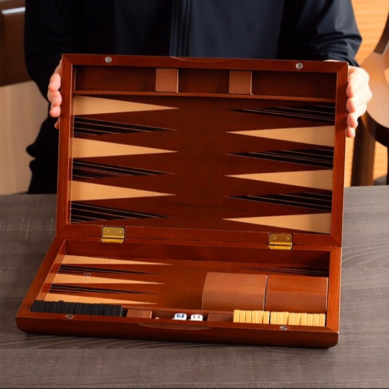 Solid Wood Backgammon 11-19 In - Board Game Yearbook review and price