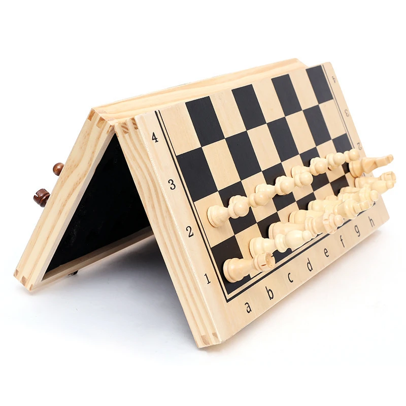 Magnetic Wooden Chess Set Fold - Board Game Yearbook review and price