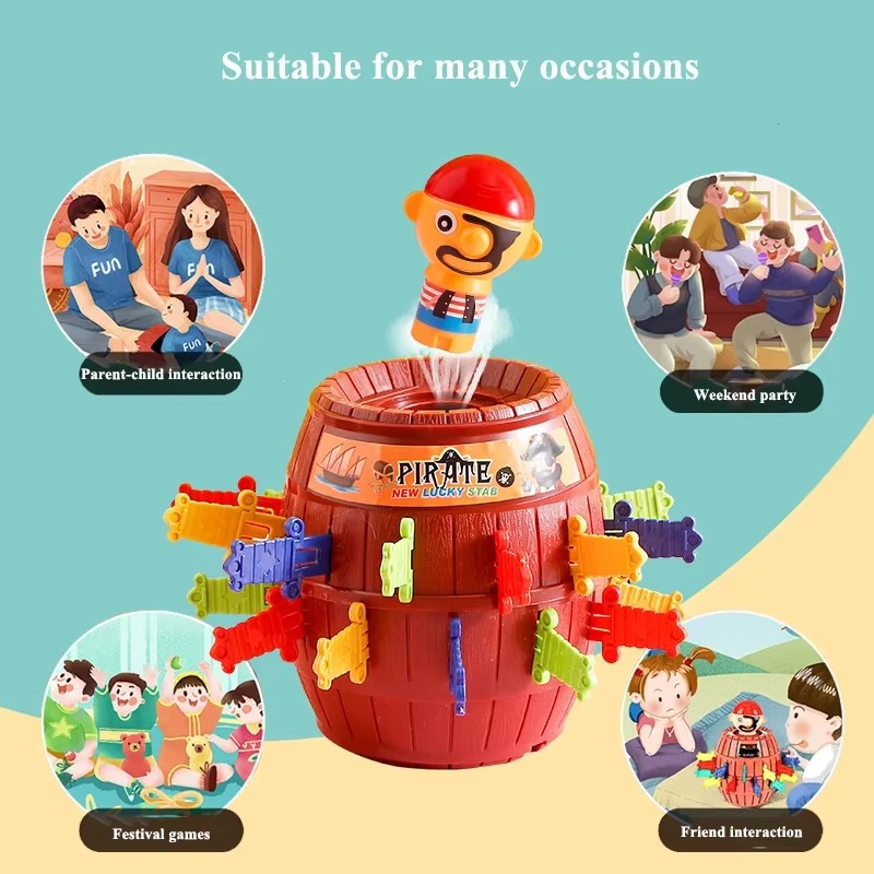 Pirate Barrel Game Interactive - Board Game Pirates review and price