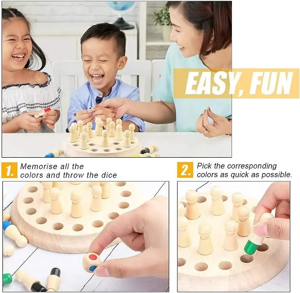 1PC Wooden Memory Match Stick  - Board Game Word review and price