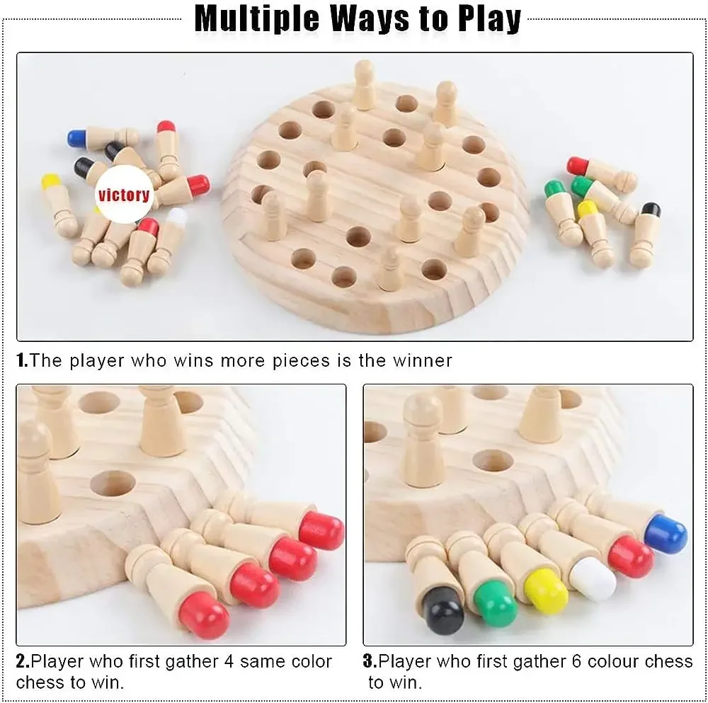 1PC Wooden Memory Match Stick  - Board Game Word review and price