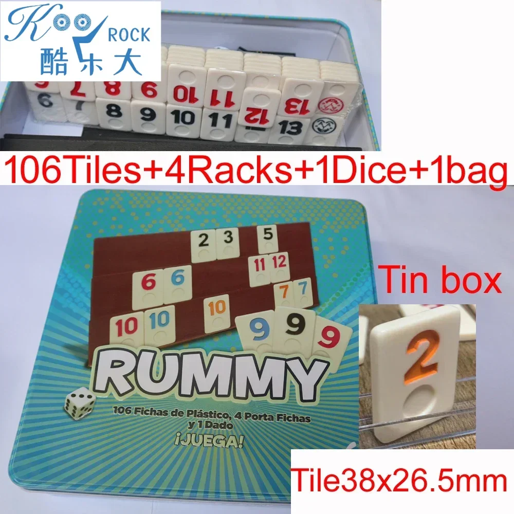 106 Tiles Digital Rummy with 4 - Board Game Instruction review and price