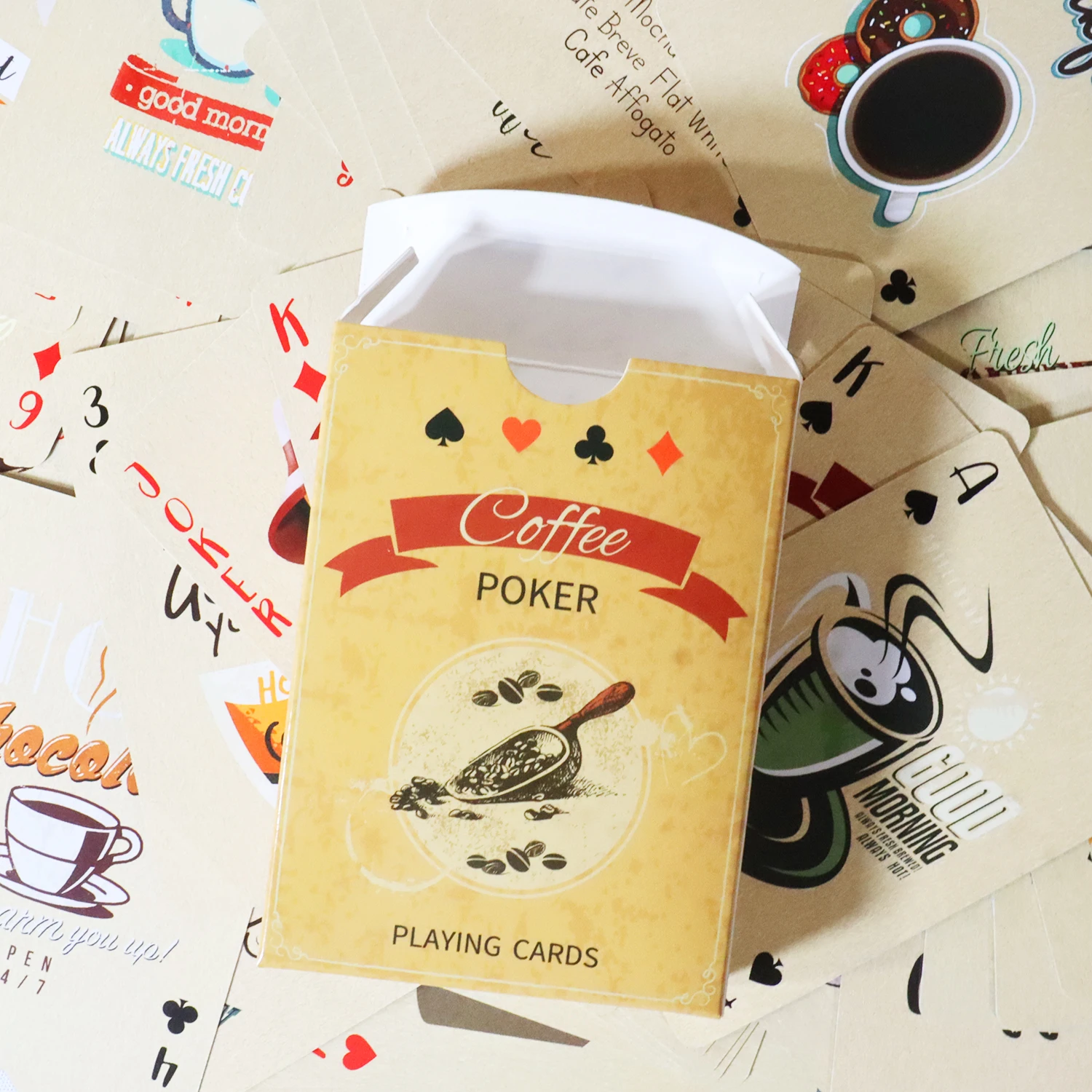 Coffee Paper Playing Cards Vin - Board Game Yearbook review and price