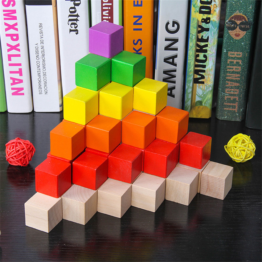 30Pcs/lot 2X2CM Wooden Colorfu - Board Game Word review and price