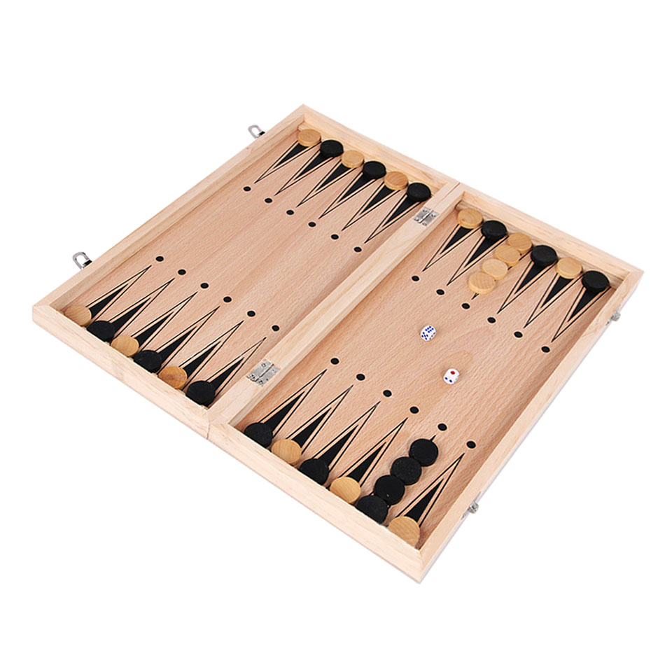 3 in 1 Wooden Chess Backgammon - Board Game Yearbook review and price