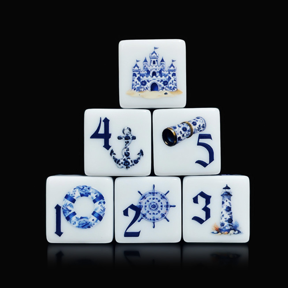 12Pcs Blue Nautical 16MM Print - Board Game Print review and price