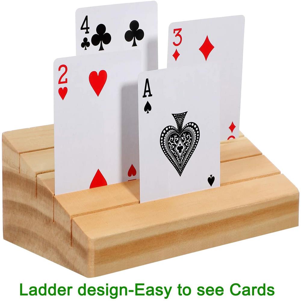 Hands-Free Wooden Playing Card - Board Game Yearbook review and price
