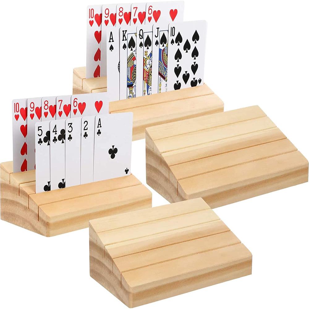 Hands-Free Wooden Playing Card - Board Game Yearbook review and price